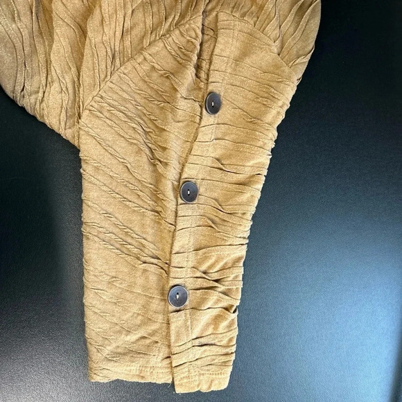 Women’s 1X  Top Lagenlook Pockets Minimalist 3/4 Sleeve Textured‎ Artsy Boxy - Picture 8 of 13